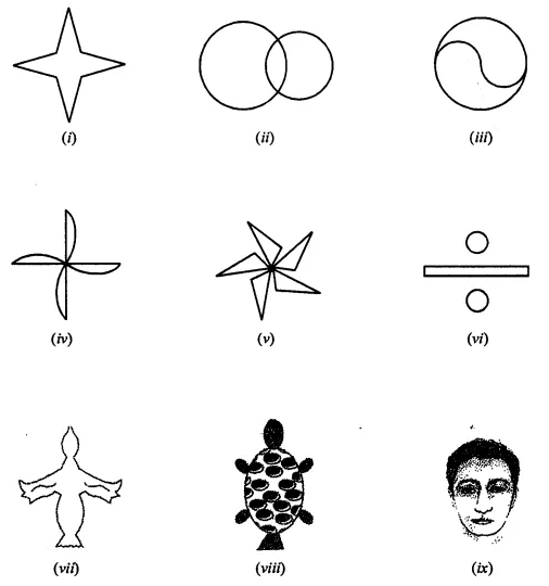 ML Aggarwal Class 7 Solutions for ICSE Maths Chapter 14 Symmetry Check Your Progress 1