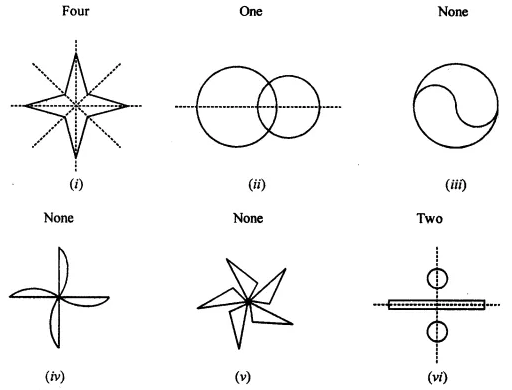 ML Aggarwal Class 7 Solutions for ICSE Maths Chapter 14 Symmetry Check Your Progress 2