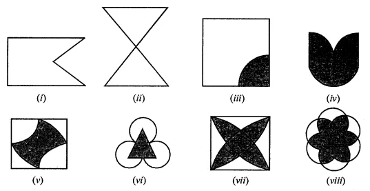 ML Aggarwal Class 7 Solutions for ICSE Maths Chapter 14 Symmetry Ex 14.1 1 