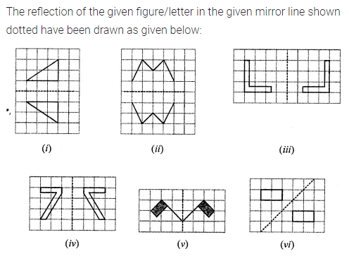 ML Aggarwal Class 7 Solutions for ICSE Maths Chapter 14 Symmetry Ex 14.1 12