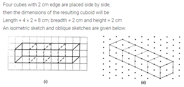 ML Aggarwal Class 7 Solutions for ICSE Maths Chapter 15 Visualising Solid Shapes Check Your Progress 3