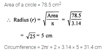 ML Aggarwal Class 7 Solutions for ICSE Maths Chapter 16 Perimeter and Area Check Your Progress 11