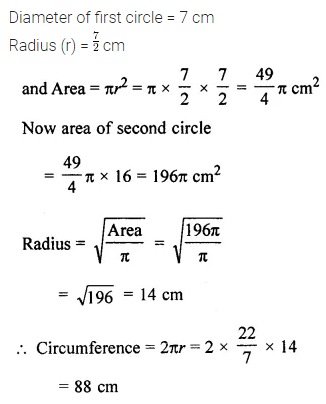ML Aggarwal Class 7 Solutions for ICSE Maths Chapter 16 Perimeter and Area Check Your Progress 12