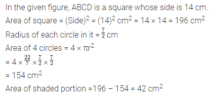 ML Aggarwal Class 7 Solutions for ICSE Maths Chapter 16 Perimeter and Area Check Your Progress 16