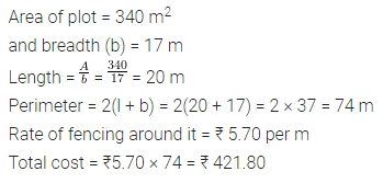 ML Aggarwal Class 7 Solutions for ICSE Maths Chapter 16 Perimeter and Area Ex 16.1 6