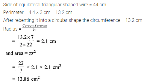 ML Aggarwal Class 7 Solutions for ICSE Maths Chapter 16 Perimeter and Area Ex 16.3 12