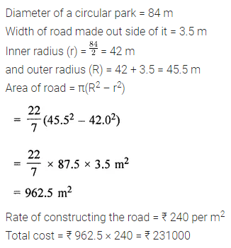 ML Aggarwal Class 7 Solutions for ICSE Maths Chapter 16 Perimeter and Area Ex 16.3 15