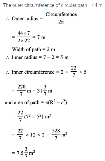 ML Aggarwal Class 7 Solutions for ICSE Maths Chapter 16 Perimeter and Area Ex 16.3 16