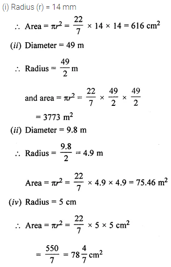 ML Aggarwal Class 7 Solutions for ICSE Maths Chapter 16 Perimeter and Area Ex 16.3 2