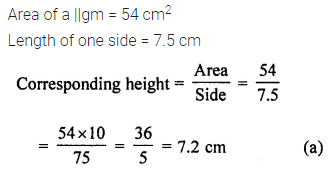 ML Aggarwal Class 7 Solutions for ICSE Maths Chapter 16 Perimeter and Area Objective Type Questions 4
