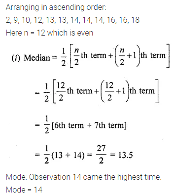 ML Aggarwal Class 7 Solutions for ICSE Maths Chapter 17 Data Handling Check Your Progress 5