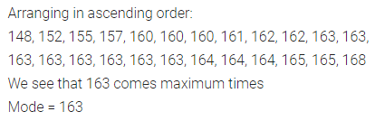 ML Aggarwal Class 7 Solutions for ICSE Maths Chapter 17 Data Handling Check Your Progress 6