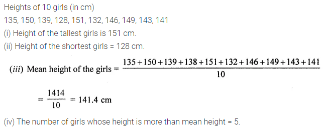 ML Aggarwal Class 7 Solutions for ICSE Maths Chapter 17 Data Handling Ex 17.2 6