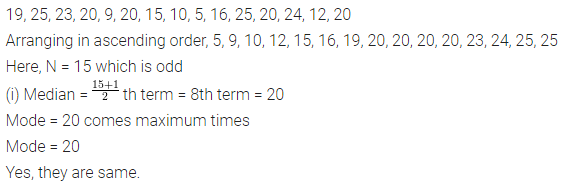 ML Aggarwal Class 7 Solutions for ICSE Maths Chapter 17 Data Handling Ex 17.3 5