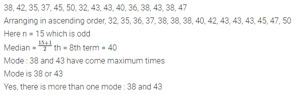 ML Aggarwal Class 7 Solutions for ICSE Maths Chapter 17 Data Handling Ex 17.3 6