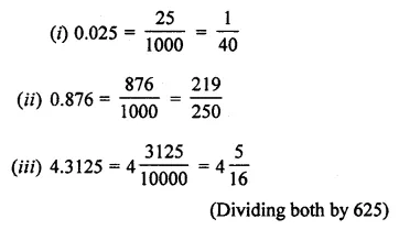 ML Aggarwal Class 7 Solutions for ICSE Maths Chapter 2 Fractions and Decimals Check Your Progress 10