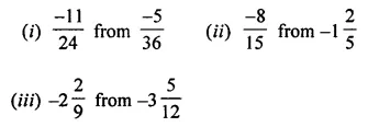ML Aggarwal Class 7 Solutions for ICSE Maths Chapter 3 Rational Numbers Check Your Progress 16