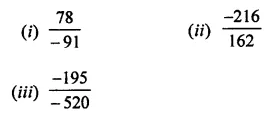 ML Aggarwal Class 7 Solutions for ICSE Maths Chapter 3 Rational Numbers Check Your Progress 3