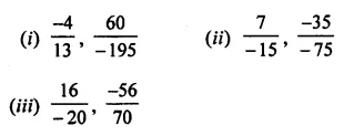 ML Aggarwal Class 7 Solutions for ICSE Maths Chapter 3 Rational Numbers Check Your Progress 5