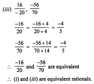 ML Aggarwal Class 7 Solutions for ICSE Maths Chapter 3 Rational Numbers Check Your Progress 7