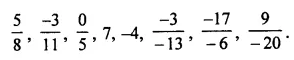 ML Aggarwal Class 7 Solutions for ICSE Maths Chapter 3 Rational Numbers Ex 3.1 1