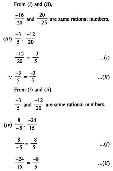 ML Aggarwal Class 7 Solutions for ICSE Maths Chapter 3 Rational Numbers Ex 3.1 16