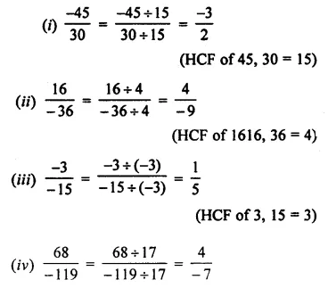 ML Aggarwal Class 7 Solutions for ICSE Maths Chapter 3 Rational Numbers Ex 3.1 21
