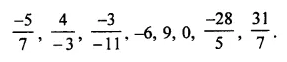 ML Aggarwal Class 7 Solutions for ICSE Maths Chapter 3 Rational Numbers Ex 3.1 3