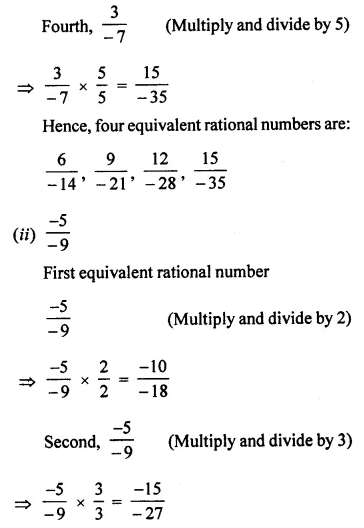 ML Aggarwal Class 7 Solutions for ICSE Maths Chapter 3 Rational Numbers Ex 3.1 6