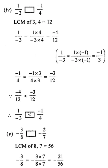 ML Aggarwal Class 7 Solutions for ICSE Maths Chapter 3 Rational Numbers Ex 3.2 10