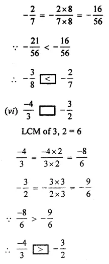 ML Aggarwal Class 7 Solutions for ICSE Maths Chapter 3 Rational Numbers Ex 3.2 11