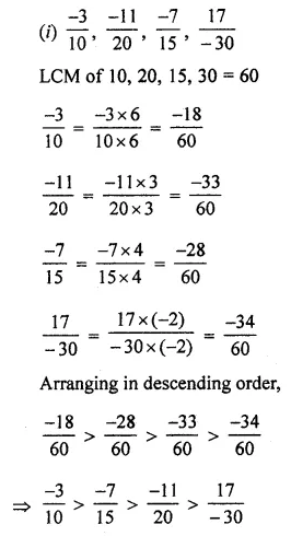 ML Aggarwal Class 7 Solutions for ICSE Maths Chapter 3 Rational Numbers Ex 3.2 16