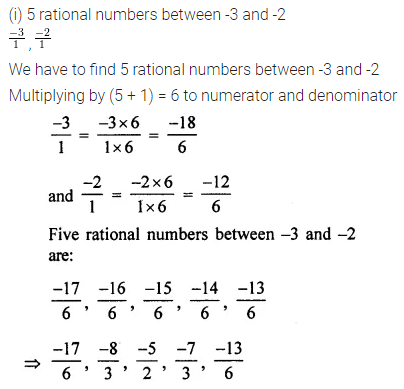 insert five rational numbers between 1 3 and 2 3 class 7