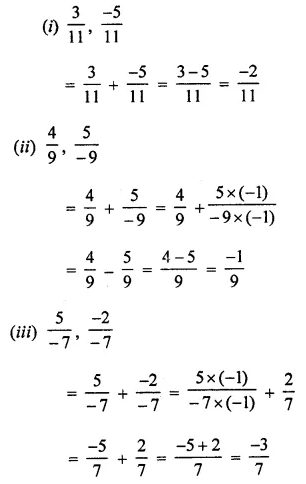 ML Aggarwal Class 7 Solutions for ICSE Maths Chapter 3 Rational Numbers Ex 3.3 2