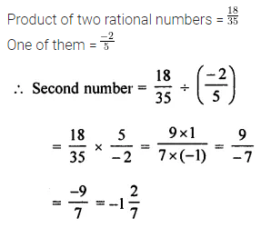 ML Aggarwal Class 7 Solutions for ICSE Maths Chapter 3 Rational Numbers Ex 3.3 22