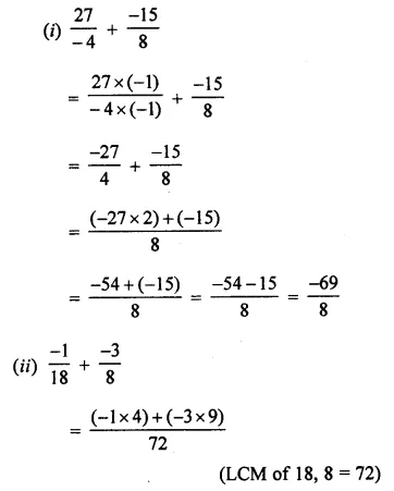 ML Aggarwal Class 7 Solutions for ICSE Maths Chapter 3 Rational Numbers Ex 3.3 5