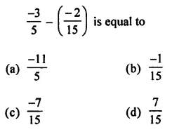 ML Aggarwal Class 7 Solutions for ICSE Maths Chapter 3 Rational Numbers Objective Type Questions 11