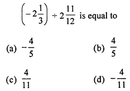 ML Aggarwal Class 7 Solutions for ICSE Maths Chapter 3 Rational Numbers Objective Type Questions 15