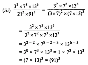 ML Aggarwal Class 7 Solutions for ICSE Maths Chapter 4 Exponents and Powers Check Your Progress 6