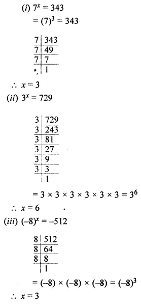 ML Aggarwal Class 7 Solutions for ICSE Maths Chapter 4 Exponents and Powers Ex 4.1 10