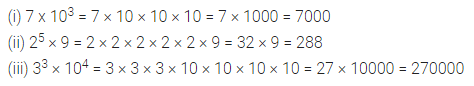 ML Aggarwal Class 7 Solutions for ICSE Maths Chapter 4 Exponents and Powers Ex 4.1 4