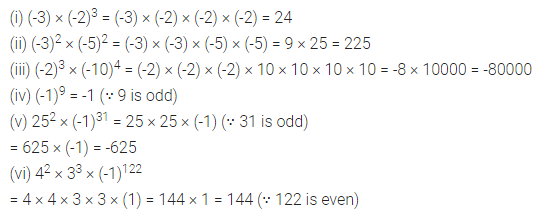 ML Aggarwal Class 7 Solutions for ICSE Maths Chapter 4 Exponents and Powers Ex 4.1 5