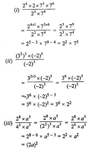 ML Aggarwal Class 7 Solutions for ICSE Maths Chapter 4 Exponents and Powers Ex 4.2 10
