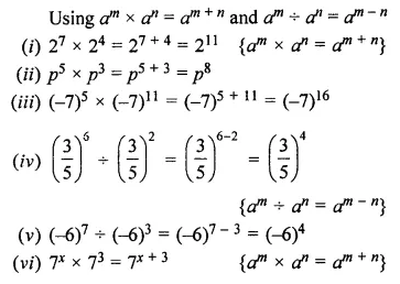 ML Aggarwal Class 7 Solutions for ICSE Maths Chapter 4 Exponents and Powers Ex 4.2 2