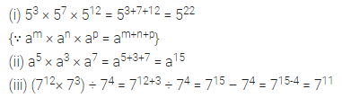 ML Aggarwal Class 7 Solutions for ICSE Maths Chapter 4 Exponents and Powers Ex 4.2 3