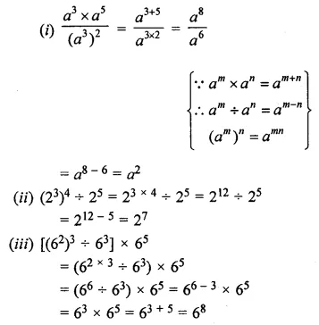 ML Aggarwal Class 7 Solutions for ICSE Maths Chapter 4 Exponents and Powers Ex 4.2 6