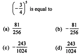 ML Aggarwal Class 7 Solutions for ICSE Maths Chapter 4 Exponents and Powers Objective Type Questions 12