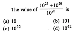ML Aggarwal Class 7 Solutions for ICSE Maths Chapter 4 Exponents and Powers Objective Type Questions 18