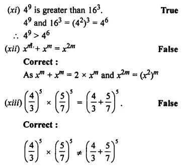 ML Aggarwal Class 7 Solutions for ICSE Maths Chapter 4 Exponents and Powers Objective Type Questions 6