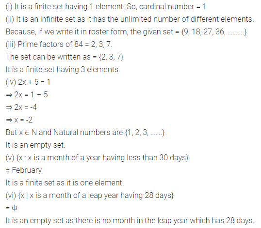 ML Aggarwal Class 7 Solutions for ICSE Maths Chapter 5 Sets Check Your Progress 4